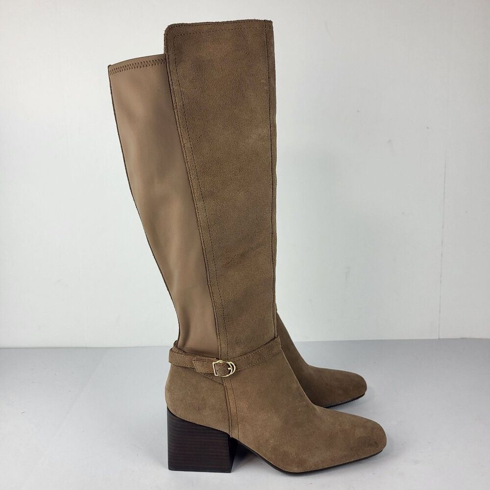Blondo Twyla Women's Knee High Boots Waterproof Suede Taupe Size 7M - Picture 7 of 16
